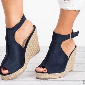 Sandals Platform Open Toe Shoes Heel Wedges